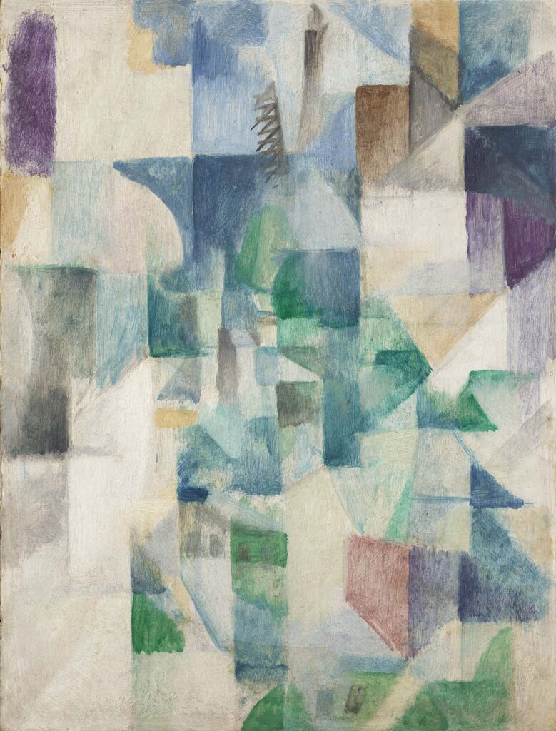 ロベール・ドローネー《街の窓》1912年